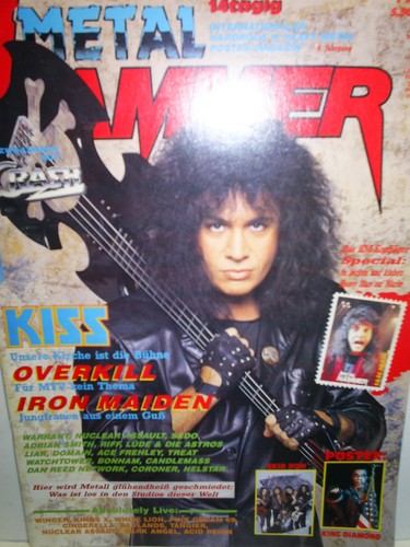 Metal hammer 1989 mit kiss - metal,