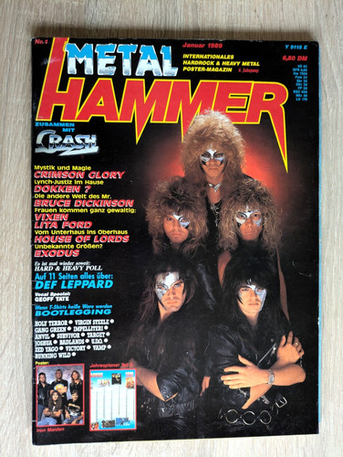 Top metal hammer 1 1989 - metal,