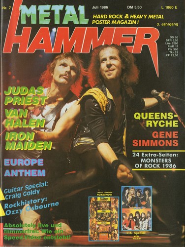 Metal hammer ausgabe 1986 - nr.7,