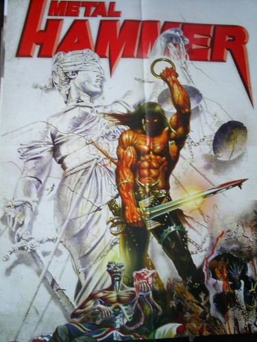 Metal hammer poster - hammer,